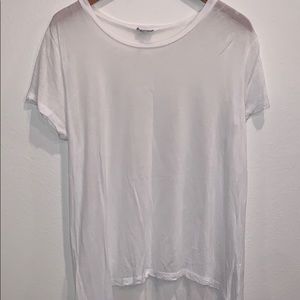 M Tobi women’s white sheer long T shirt